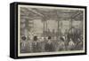 Opening of the First Railway in Japan-Felix Regamey-Framed Stretched Canvas