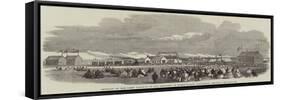 Opening of the First Railway in New Zealand, at Christchurch, Canterbury Province-null-Framed Stretched Canvas