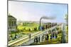 Opening of the First Railway Line from St Petersburg to Pavlovsk, Russia, 1830S-null-Mounted Giclee Print