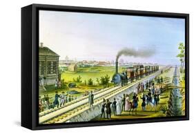 Opening of the First Railway Line from St Petersburg to Pavlovsk, Russia, 1830S-null-Framed Stretched Canvas