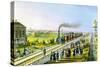 Opening of the First Railway Line from St Petersburg to Pavlovsk, Russia, 1830S-null-Stretched Canvas