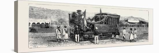 Opening of the First Rajpootana State Railway to Ulwar: the First Engine That Entered Ulwar-null-Stretched Canvas