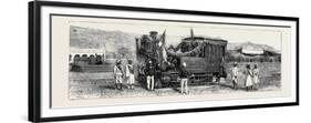 Opening of the First Rajpootana State Railway to Ulwar: the First Engine That Entered Ulwar-null-Framed Premium Giclee Print