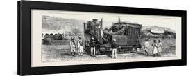 Opening of the First Rajpootana State Railway to Ulwar: the First Engine That Entered Ulwar-null-Framed Giclee Print