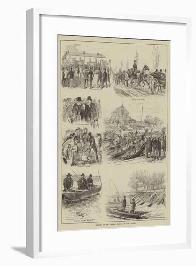 Opening of the Fishing Season, on the Thames-null-Framed Giclee Print