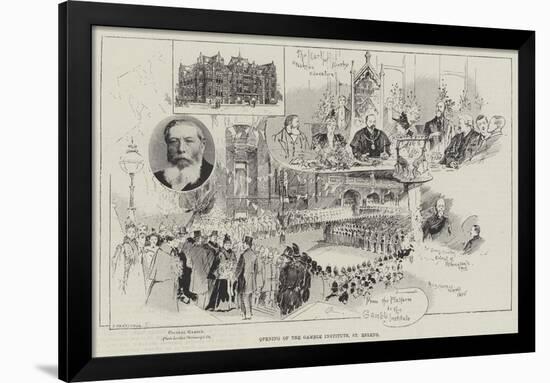 Opening of the Gamble Institute, St Helens-Henry Charles Seppings Wright-Framed Giclee Print