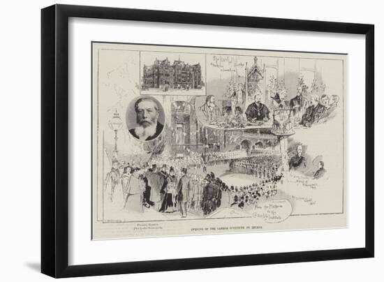 Opening of the Gamble Institute, St Helens-Henry Charles Seppings Wright-Framed Giclee Print