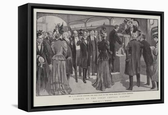Opening of the Great Central Railway-null-Framed Stretched Canvas