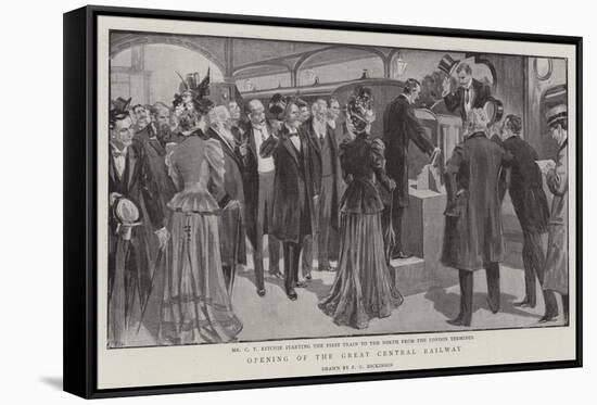 Opening of the Great Central Railway-null-Framed Stretched Canvas