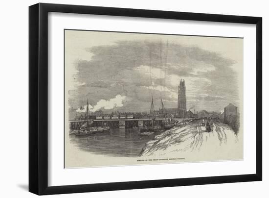 Opening of the Great Northern Railway, Boston-null-Framed Giclee Print