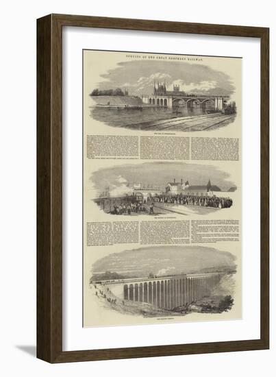 Opening of the Great Northern Railway-null-Framed Giclee Print