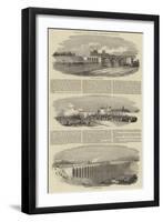 Opening of the Great Northern Railway-null-Framed Giclee Print