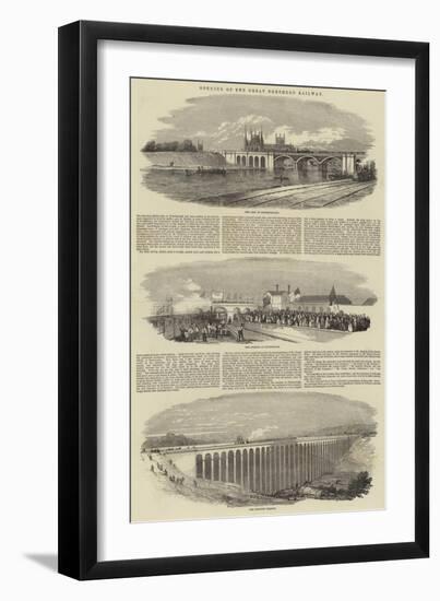 Opening of the Great Northern Railway-null-Framed Giclee Print