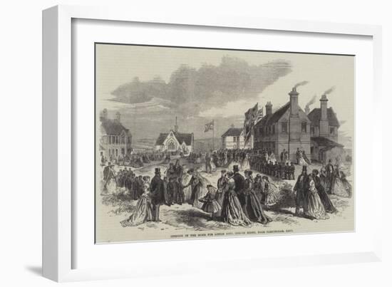 Opening of the Home for Little Boys, Horton Kirby, Near Farningham, Kent-null-Framed Giclee Print