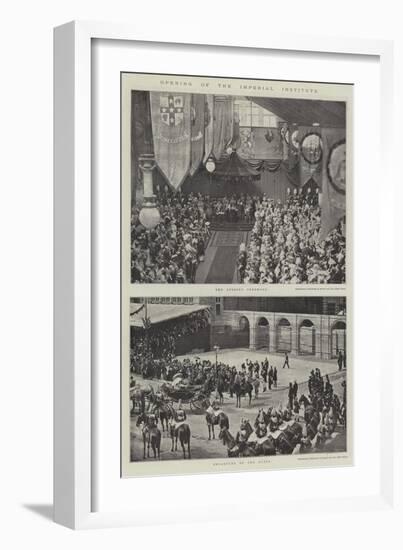 Opening of the Imperial Institute-null-Framed Giclee Print