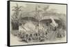 Opening of the Imperial Petropolis Railway, Brazil, Benediction of the Locomotives-null-Framed Stretched Canvas