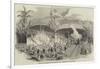 Opening of the Imperial Petropolis Railway, Brazil, Benediction of the Locomotives-null-Framed Giclee Print