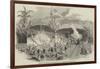 Opening of the Imperial Petropolis Railway, Brazil, Benediction of the Locomotives-null-Framed Giclee Print