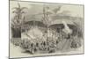 Opening of the Imperial Petropolis Railway, Brazil, Benediction of the Locomotives-null-Mounted Giclee Print