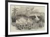 Opening of the Imperial Petropolis Railway, Brazil, Benediction of the Locomotives-null-Framed Giclee Print