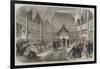 Opening of the Italian Exposition at Florence by Victor Emmanuel-null-Framed Giclee Print