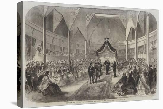 Opening of the Italian Exposition at Florence by Victor Emmanuel-null-Stretched Canvas