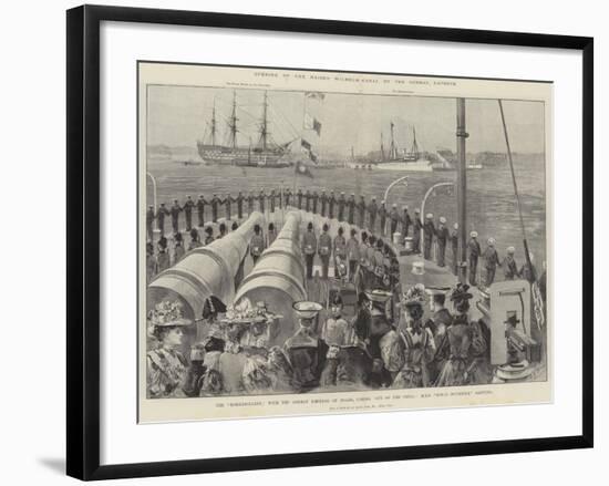 Opening of the Kaiser Wilhelm Canal by the German Emperor-William Heysham Overend-Framed Giclee Print