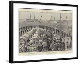 Opening of the Kaiser Wilhelm Canal by the German Emperor-William Heysham Overend-Framed Giclee Print