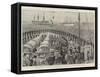 Opening of the Kaiser Wilhelm Canal by the German Emperor-William Heysham Overend-Framed Stretched Canvas