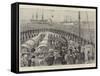 Opening of the Kaiser Wilhelm Canal by the German Emperor-William Heysham Overend-Framed Stretched Canvas