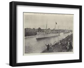 Opening of the Kaiser Wilhelm Canal by the German Emperor-null-Framed Premium Giclee Print