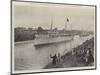 Opening of the Kaiser Wilhelm Canal by the German Emperor-null-Mounted Premium Giclee Print