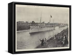 Opening of the Kaiser Wilhelm Canal by the German Emperor-null-Framed Stretched Canvas