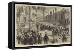 Opening of the Leeds Exhibition by the Prince of Wales-Charles Robinson-Framed Stretched Canvas