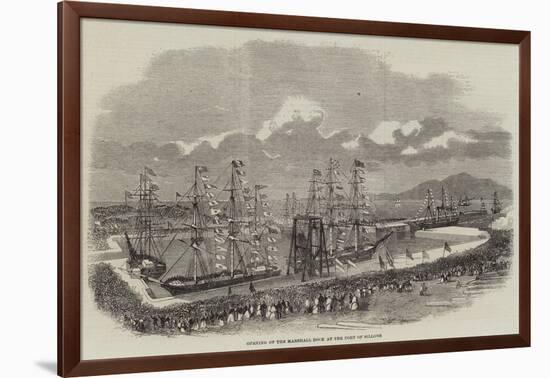 Opening of the Marshall Dock at the Port of Silloth-null-Framed Giclee Print