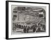 Opening of the Metropolitan Railway, Banquet at the Farringdon-Street Station-null-Framed Giclee Print