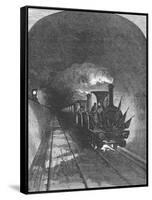 Opening of the Mont Cenis Railway Tunnel Linking France and Switzerland, 1871-null-Framed Stretched Canvas