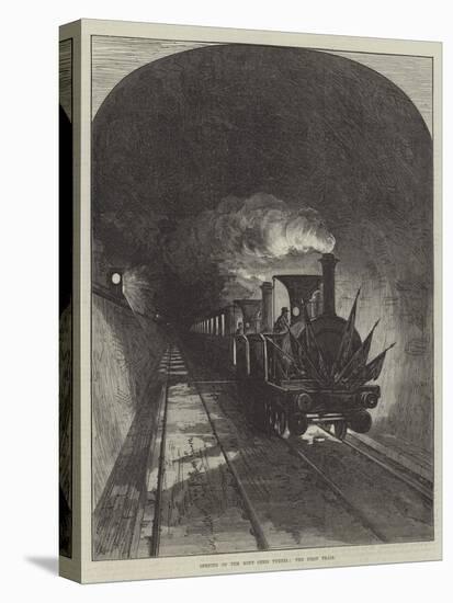 Opening of the Mont Cenis Tunnel, the First Train-null-Stretched Canvas
