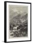 Opening of the Mont Cenis Tunnel, the Town of Susa-null-Framed Giclee Print