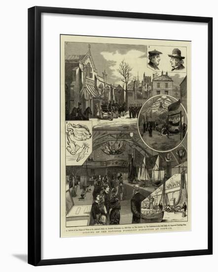 Opening of the National Fisheries' Exhibition at Norwich-null-Framed Giclee Print