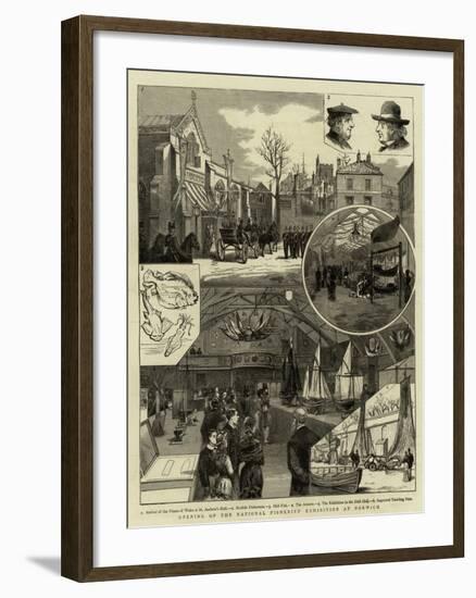 Opening of the National Fisheries' Exhibition at Norwich-null-Framed Giclee Print