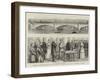 Opening of the New Bridge over the Thames at Putney by the Prince and Princess of Wales-null-Framed Giclee Print