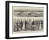 Opening of the New Bridge over the Thames at Putney by the Prince and Princess of Wales-null-Framed Giclee Print