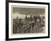 Opening of the New Campaign in Spain, Alphonsist Troops on the March-null-Framed Giclee Print