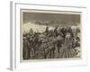Opening of the New Campaign in Spain, Alphonsist Troops on the March-null-Framed Giclee Print