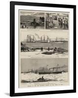 Opening of the New Holyhead Harbour by the Prince of Wales-null-Framed Giclee Print