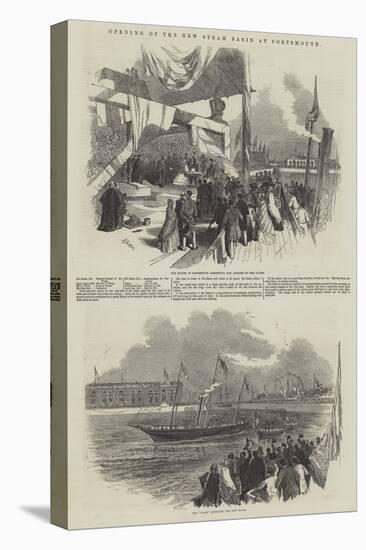 Opening of the New Steam Basin at Portsmouth-Myles Birket Foster-Stretched Canvas