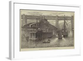 Opening of the New Swing Bridge at Newcastle-On-Tyne-null-Framed Giclee Print