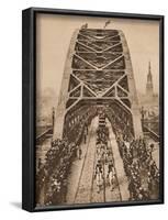 Opening of the new Tyne Bridge by King George V, Newcastle-upon-Tyne, 10 October 1928 (1935)-Unknown-Framed Photographic Print