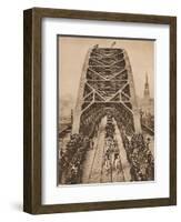 Opening of the new Tyne Bridge by King George V, Newcastle-upon-Tyne, 10 October 1928 (1935)-Unknown-Framed Photographic Print